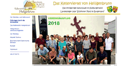 Desktop Screenshot of kellerviertel-heiligenbrunn.at